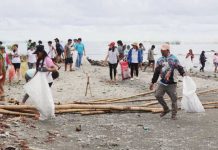 Seventy-four volunteers participated in the clean-up drive in Sitio Culasi, Barangay Lonoy, Sapian, Capiz collecting 191 kilograms of waste. Photo credit: PIA-Capiz