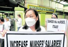 Healthcare workers have been demanding entry-level salaries of P33,000 for private and public health workers and P50,000 for nurses and other allied health professionals such as medical technologists, pharmacists, respiratory therapists, radiologic technologists, dietitians, and physical therapists. INQUIRER FILE PHOTO