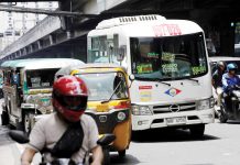 Passenger jeepneys and buses ply Taft Avenue in Manila. The Department of Transportation is requiring all drivers of public utility vehicles to undergo drug testing every 90 days to ensure road and passenger safety. PNA