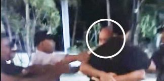 This grainy photo from a video shows Timor-Leste policemen arresting former Negros Oriental 3rd District congressman Arnolfo Teves Jr.