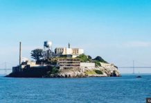 Alcatraz is a former prison on an island near San Francisco's Golden Gate Bridge. BBC