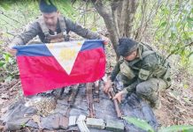 The Philippine Army’s 61st Infantry (Hunter) Battalion seize a communist terrorist group arms cache during combat operations in Barangay Culyat, Valderrama, Antique, on May 17, 2025. PHILIPPINE ARMY SPEARHEAD TROOPERS/FACEBOOK PHOTO