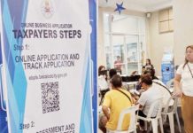 The decline in business name registrations and renewals could be a reflection of a slower economic growth since 2024. Photo shows applicants for business registration lining up at the one-stop-shop in the lobby of the Bacolod City Government Center. PNA PHOTO BY NANETTE L. GUADALQUIVER