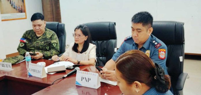 Atty. Salud Milagros Villanueva (second from left), provincial election supervisor, says the Commission on Elections in Capiz is now fully prepared and on track for the May 12 midterm elections.