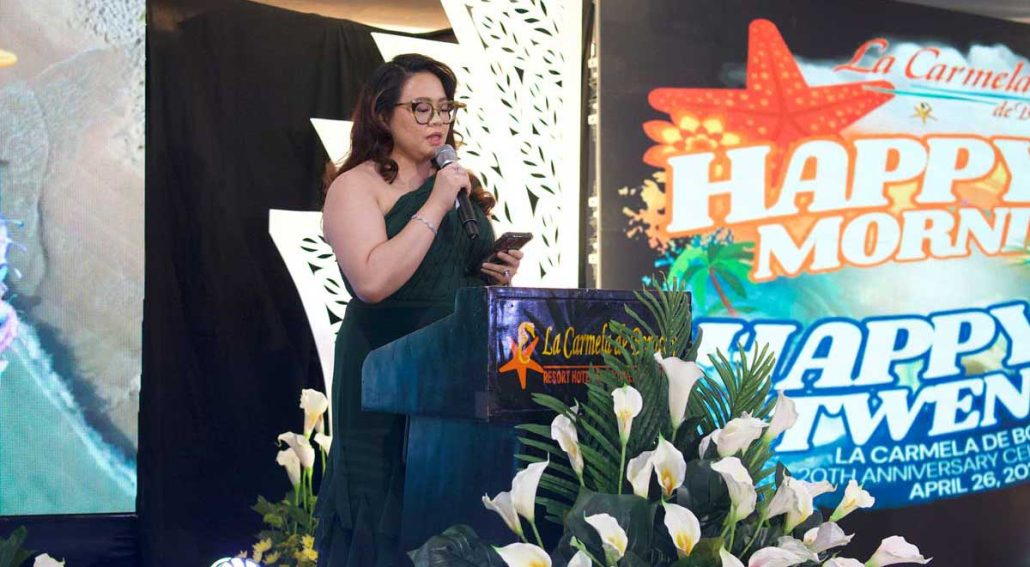 Carmela Coo-So, Vice President for Sales and Marketing La Carmela de Boracay