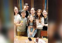 (From left) Linda Marie Gorton, Gavin, Leon, Claudia, Maddie, Julia and Marjorie Barretto. Image: @LINDAMARIE_GORTON/INSTAGRAM PHOTO