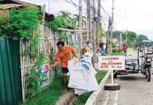 Officials of Barangay Nanga in Guimbal, Iloilo lead the conduct of “Limpyo Eleksyon 2025: Operation Baklas” on May 13, 2025 to restore cleanliness in their town. They were able to collect 25.5 kilograms of campaign waste materials. NANGA BARANGAY COUNCIL PHOTO