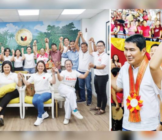 MAKABAYAN PANAY officers endorse Rep. Jam-Jam Baronda, leading vice mayoralty bet Love-Love Baronda, and Team Sulong Gugma councilors for their shared pro-poor and people-centered aspirations. Righ photo shows senatorial frontrunner Erwin Tulfo and Rep. Baronda. Tulfo is expected to attend Team Sulong Gugma’s miting de avance today, May 10.