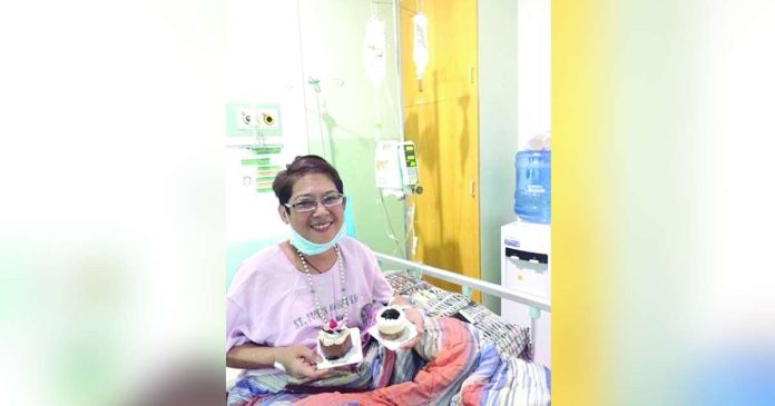 lupus silent disease3_superimposed Pavia, Iloilo’s Sangguniang Bayan member Rhia Sotomil undergoes medication on Mother’s Day in 2019 during her second lupus flare — one of the reasons she chose to take early retirement from the Philippine National Police.