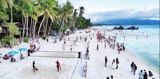 More tourists from Asia Pacific are coming to the Philippines, a Mastercard report says. Photo shows the world-famous Boracay Island in Malay, Aklan. SCREENGRABBED FROM MALAY-BORACAY TOURISM OFFICE/FB VIDEO