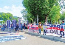 Members of various transport groups under the Panay-Negros United Transport Coalition stage a protest at Jaro Plaza in Iloilo City on May 30 to oppose the phase-out of traditional jeepneys and call for the reinstatement of unconsolidated units. They later marched to the Land Transportation Franchising and Regulatory Board regional office demanding equal rights and registration for all public utility jeepney operators. AJ PALCULLO/PN