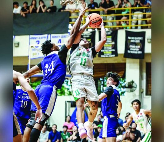 De La Salle University Green Archers’ Jacob Cortez attempts a basket. PHOTO COURTESY OF ASIABASKET