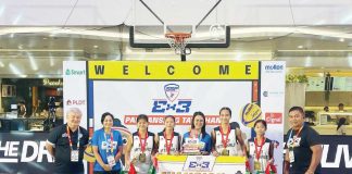 Members of the Calinog National High School girls’ 3x3 basketball team. PHOTO COURTESY OF SBP