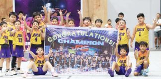 JRS squad claimed the championship in the 10-and-under category of the Perfectskin Summer Basketball League. PHOTO COURTESY OF STEPHEN TAN