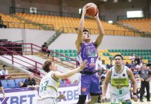 Domark Matillano of Muntinlupa Cagers Lakan reaches the MPBL’s 1,000 points club. MPBL PHOTO