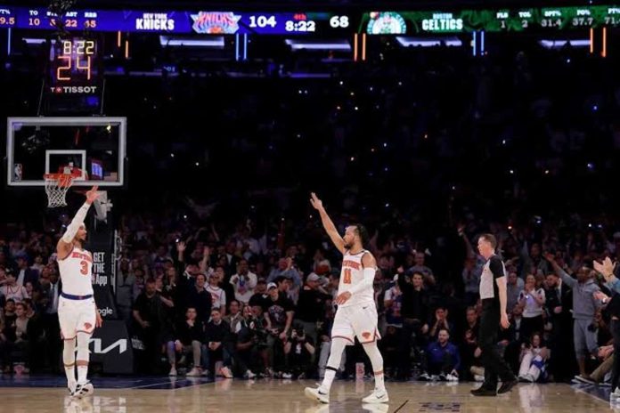 sports_NBA_resized Jalen Brunson and New York Knicks advance to NBA Eastern Conference finals after dethroning Boston Celtics. ESPN PHOTO