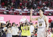 Carl Tamayo finished with 27 points during Changwon LG Sakers’ Wednesday game against Seoul SK Knights in the ongoing KBL Finals. KBL PHOTO