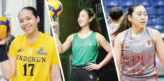 Negrenses Erika Deloria, Julianne Monares, and Joan Doguna are among the Western Visayas-based players who will join in the PVL rookie draft. PHOTOS COURTESY OF ERIKA DELORIA, UAAP, NCAA