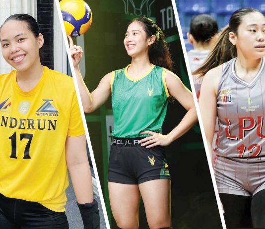 Negrenses Erika Deloria, Julianne Monares, and Joan Doguna are among the Western Visayas-based players who will join in the PVL rookie draft. PHOTOS COURTESY OF ERIKA DELORIA, UAAP, NCAA