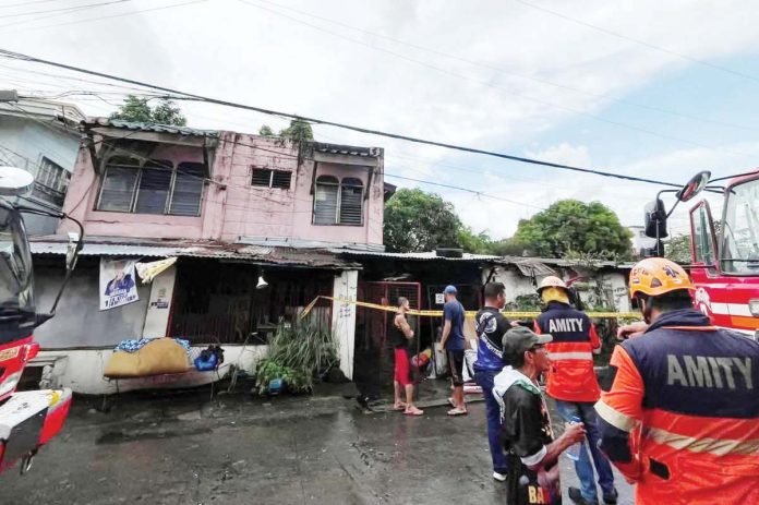 A fire broke out at a compound on FY Manalo Street in Barangay 17, Bacolod City, on June 19, 2025. The estimated property damage was pegged at P30,000. iFM BACOLOD/FACEBOOK PHOTO