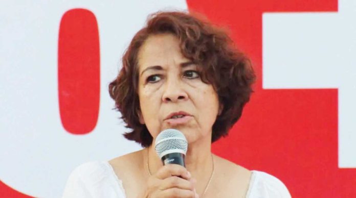 Mexico_copy_resized Lilia Gema García Soto speaks at a political event. She was killed during a meeting with another local official. FACEBOOK