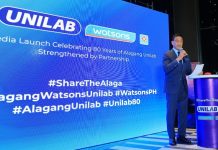 Moments of Care Take Centerstage: Unilab, Watsons Join Forces to Launch #ShareTheAlaga Campaign 1. Sebastian Frederick F. Baquiran, President and Chief Executive Officer, Unilab, Inc. and Unilab Skin Sciences, Inc.