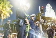 National Guard troops and Marines guard Los Angeles, California to quell protests triggered by immigration raids.