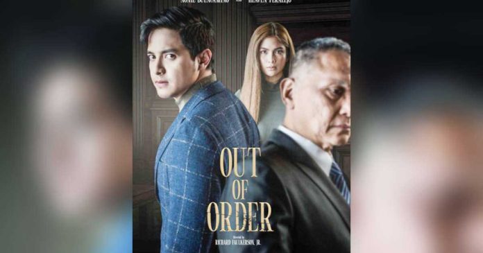 alden-1_superimposed (From left) Alden Richards, Heaven Peralejo, and Nonie Buencamino in a poster for the upcoming film “Out of Order.” @SPARKLEGMAARTISTCENTER/INSTAGRAM PHOTO
