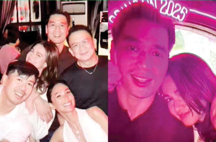 Bea Alonzo and Vincent Co attend a gathering with Heart Evangelista and her husband Chiz Escudero. @ANDREISULEIK, @NINAGFERRER/INSTAGRAM PHOTOS