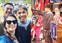 Gelli de Belen and Ariel Rivera attend the graduation ceremony of their son Julio Ariel Rivera. @GELLIDEBELEN/INSTAGRAM PHOTOS