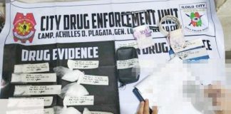 Officers of the Iloilo City Police Office’s City Drug Enforcement Unit recover P1.4 million worth of suspected shabu in a buy-bust operation in Barangay Muelle Loney, City Proper District on June 1, 2025. ICPO PHOTO