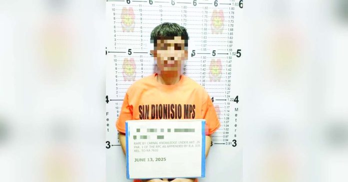 iloilo suspect_superimposed Facing rape charges, alias “Bert” was listed as the No. 4 wanted person in Iloilo Province. IPPO PHOTO