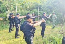 Police personnel from Malay, Aklan undergo a firearms proficiency test in Barangay Yapak, Boracay Island, as part of continuing efforts to ensure operational readiness and compliance with the Philippine National Police’s standards on marksmanship and safety.