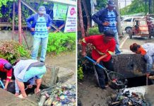 Workers retrieve heaps of plastic bottles and debris from a drainage outfall in Iloilo City, as part of intensified efforts to reduce daily waterway pollution that now exceeds 700 kilos. ILOILO CITY ENGINEER OFFICE PHOTO