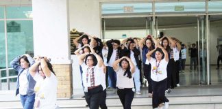 Capitol personnel evacuate the Iloilo Provincial Government building during a full-scale earthquake drill on June 24, 2025, simulating a 6.9-magnitude tremor with multiple casualties as part of intensified disaster preparedness efforts. AJ PALCULLO/PN