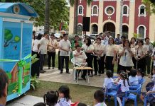 Outdoor public library promotes reading culture Photo courtesy of Princess Yiana Beatrize Paitan