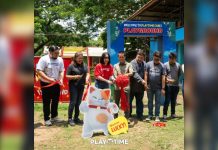 PlayTime CARES Turns Over First PlayTime Playground to Gawad Kalinga Village to Nurture Holistic Child Development (L-R) Enrico Navarro, PlayTime Media Coverage Lead, Vangie Sesma, GK Partnership Manager, Krizia Cortez, PlayTime Director of Public Relations, Dan Bercasio, GK Executive Director, January Sabale, PlayTime Senior Manager for Public Relations, Nico Navida, GK Cavite Area Development Coordinator, Mark Gomez, GK Calabarzon Area Team Leader