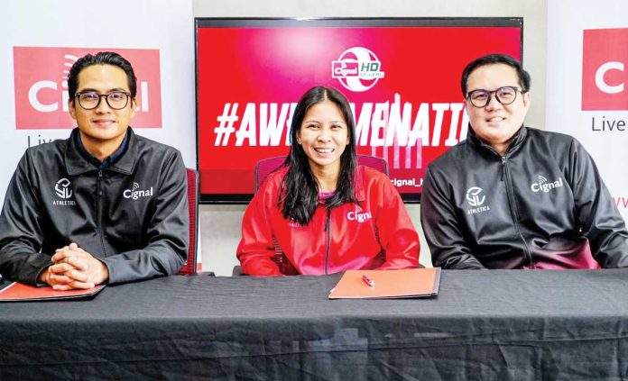 sports-Ilongga Ilongga libero Pearl Ann Denura signs her rookie contract with Cignal HD Spikers. CONTRIBUTED PHOTO