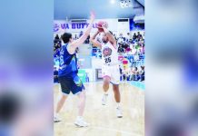 Philip Paniamogan finished with a MPBL record 15 triples in Batangas City Rum Masters’ lopsided win over Cebu Classic. MPBL PHOTO