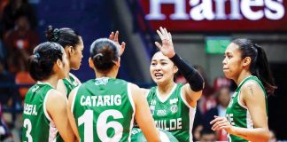 College of St. Benilde Lady Blazers achieved a four-peat in the NCAA women’s volleyball tournament. PHOTO COURTESY OF NCAA/GMA SPORTS