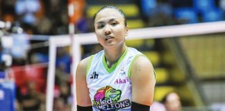 Rookie Lyann de Guzman led NxLed Chameleons to a victory over Choco Mucho Flying Titans. PVL PHOTO