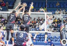 Alas Pilipinas Men’s Marck Espejo scored on a booming hit against Thailand. PHOTO COURTESY OF TIEBREAKER TIMES