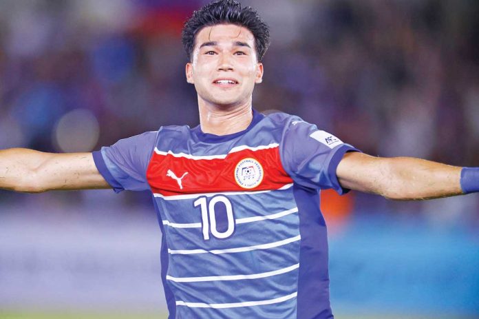sports_Kris_resized Bjørn Kristensen completed a brace to help the Philippine national men’s football team force a 2-2 draw against Tajikistan. PFF PHOTO