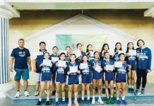 Members of Bacolod Tay Tung High School Thunderbolts team. PHOTO COURTESY OF BIBOY CALAMBA