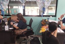 SSS E-Wheels extends social security services in Guimaras Island Photo shows Social Security System’s (SSS) Senior Member Service Representative Jannah Grace S. Burgos and Accounts Officer Michael Jon M. Vinuya responding to membership inquiries during the SSS E-Wheels held in Barangay San Antonio and San Roque, Nueva Valencia, Guimaras on May 19 and 20.