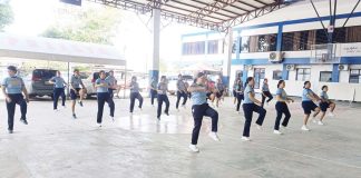 Capiz Police Provincial Office personnel officially kick off the Pulisteniks program, also known as the Regular Physical Conditioning Program at Camp Teodorico C. Apil in Barangay Lanot, Roxas City on June 8, 2025. CPPO PHOTO