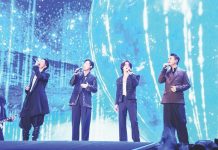 (From left) Vanness Wu, Vic Chou, Jerry Yan, and Ken Chu. KEN CHU/INSTAGRAM PHOTO
