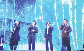 (From left) Vanness Wu, Vic Chou, Jerry Yan, and Ken Chu. KEN CHU/INSTAGRAM PHOTO