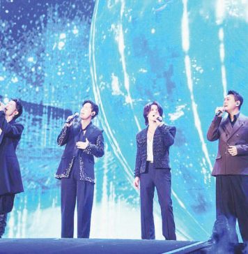 (From left) Vanness Wu, Vic Chou, Jerry Yan, and Ken Chu. KEN CHU/INSTAGRAM PHOTO