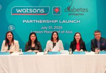 Watsons and Diabetes Philippines Join Forces for Effective Diabetes Prevention & Care Watsons Philippines and the Diabetes Philippines Inc. executives pose for a photo following the ceremonial signing of the partnership agreement aimed at advancing diabetes awareness and health access across the country. From left to right: Watsons Ph Director for Sales OperationMaria Adelfa De Ramos;Watsons Ph Director for Health Business Unit, Finance, and Property Development Joweeh Liao, Watsons Ph Director for People and Organization Development Ma Corina Marte; Diabetes Philippines Inc. President Dr. Fatma I. Tiu, and Diabetes Philippines Inc. Treasurer Dr. Reynaldo Rosales.